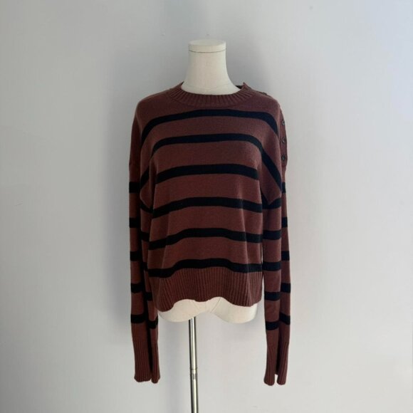 Paige Zofia Wool Blend Striped Sweater | Womens Size Small - Picture 1 of 5